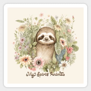 Sloth is My Spirit Animal Magnet